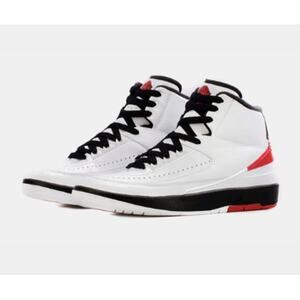 Nike Air Jordan 2 Retro Basketball Sneaker tennis shoes white varsity red black